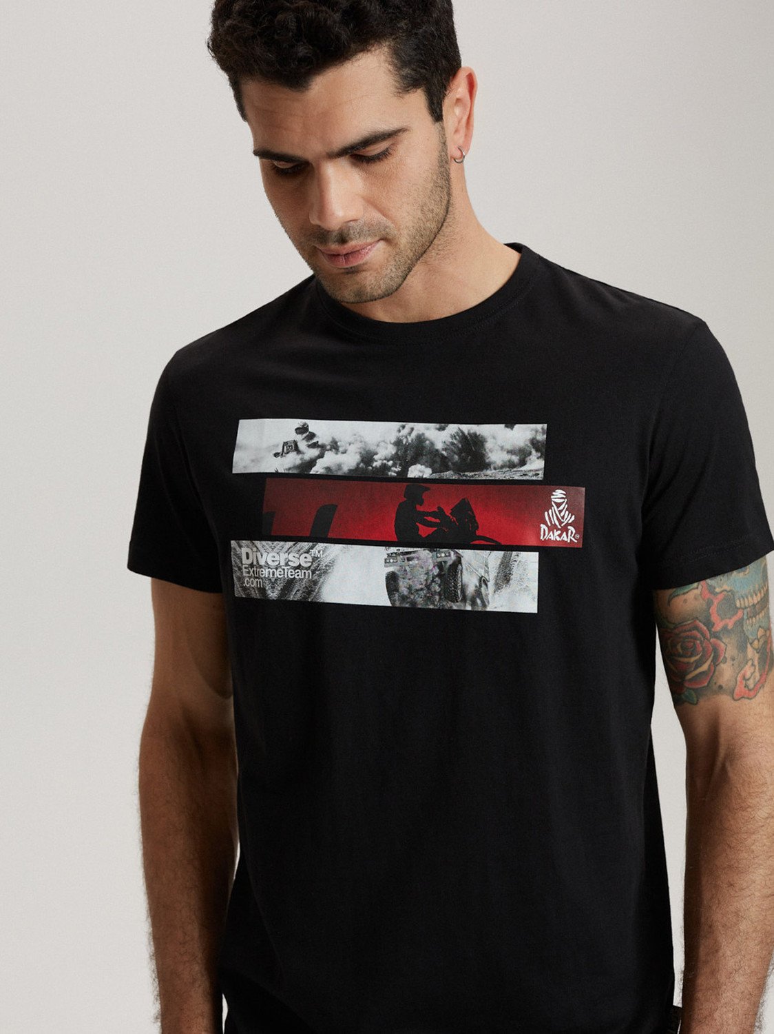 Diverse Men's printed T-shirt DKR S 0223