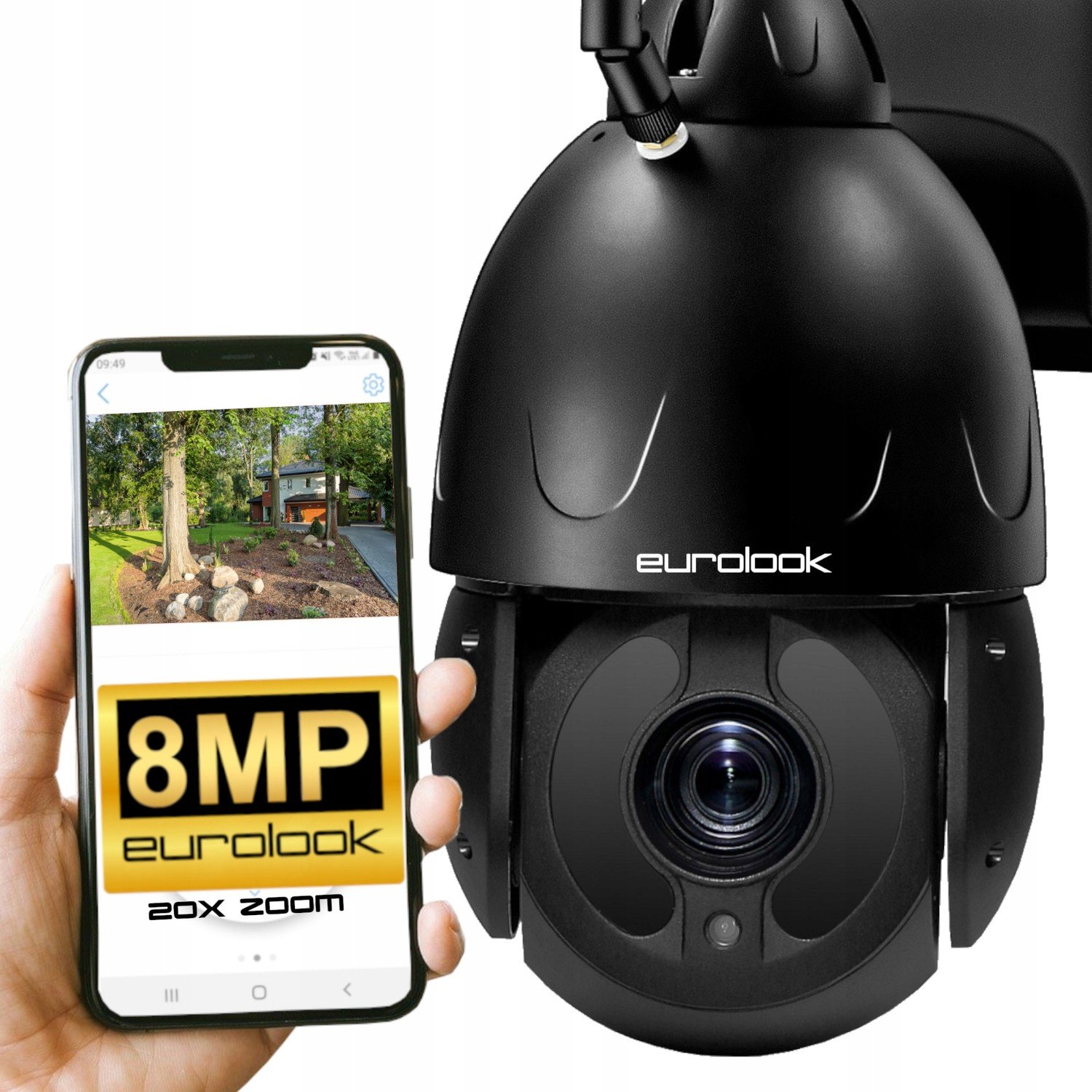 Venkovní Wi-Fi Ip kamera 8MPx 20x Zoom Eurolook