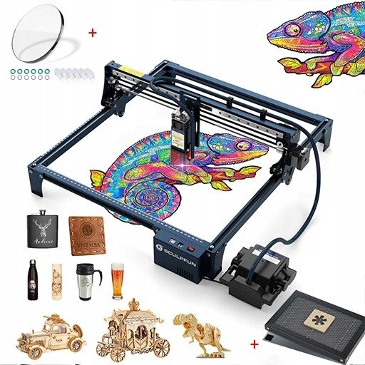 Laserové gravírování Sculpfun S30 Pro s deskou+čerpadlo