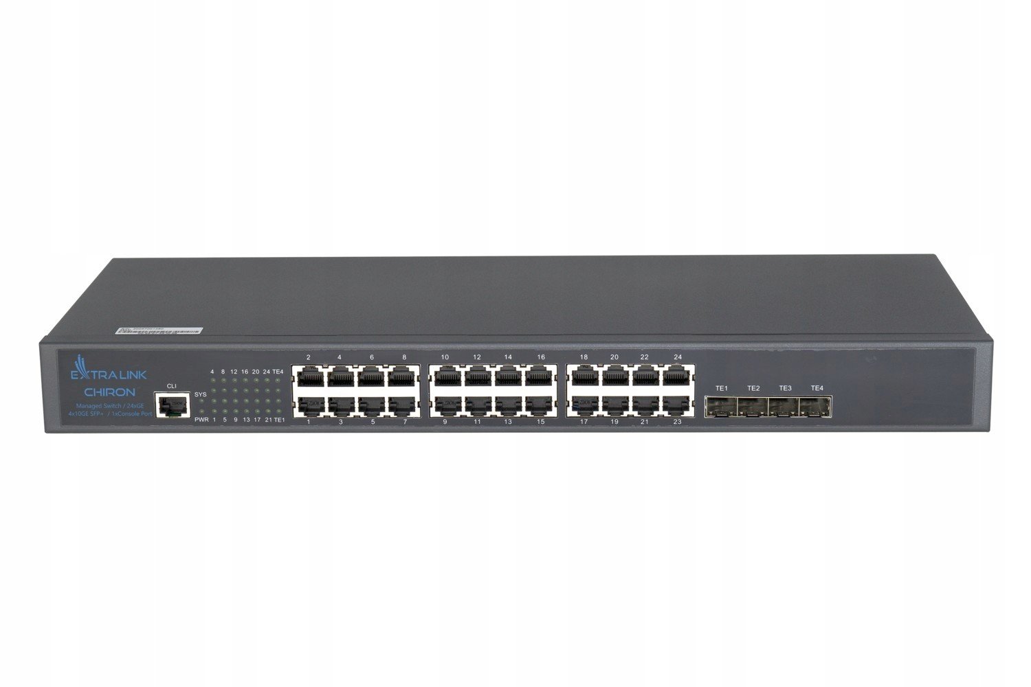 Přepínač Extralink Chiron 24x RJ45 1000Mbps 4xSFP+