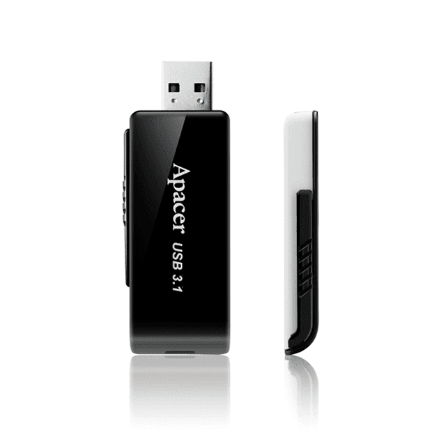 Apacer AH350 Flashdisk 64GB Paměť Usb 3.0 Černá