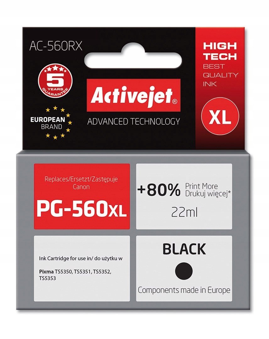Inkoust Activejet AC-560RX (náhrada Canon PG-560XL;