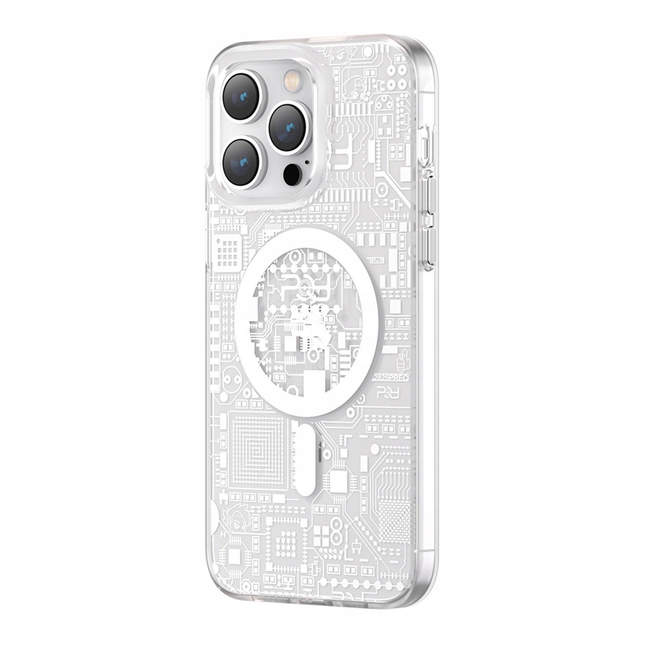 Kingxbar Pqy pouzdro na iPhone 14 Plus MagSafe stříbrné