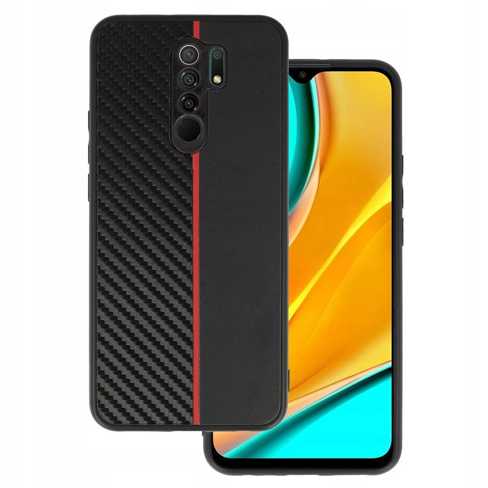 Tel Protect Carbon Case pro Xiaomi Redmi 9 Černý s