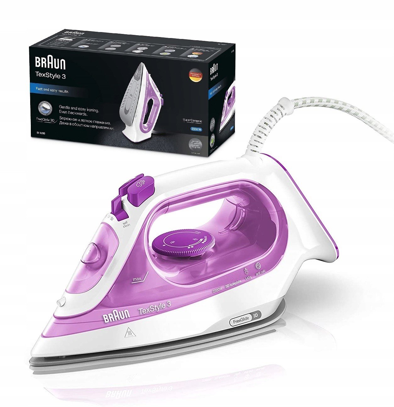 Napařovací žehlička keramická Braun TexStyle 3 SI3030