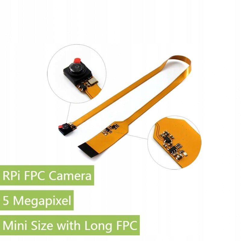 5MP Mini kamerový modul s dlouhým kabelem Fpc Rpi
