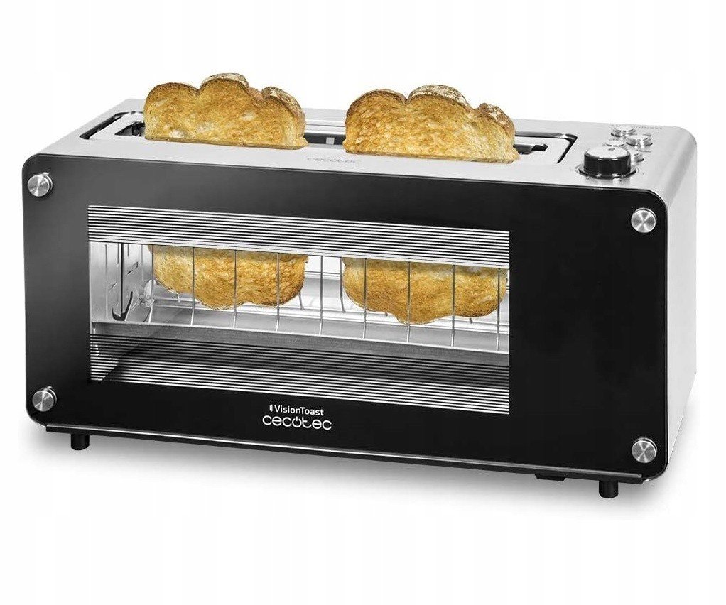 XL skleněný topinkovač Automatický Cecotec VisionToast