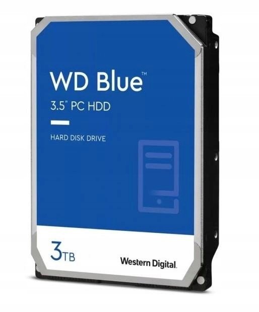 Hdd|western DIGITAL|Modrá|3TB|SATA|256MB|5400ot./min|