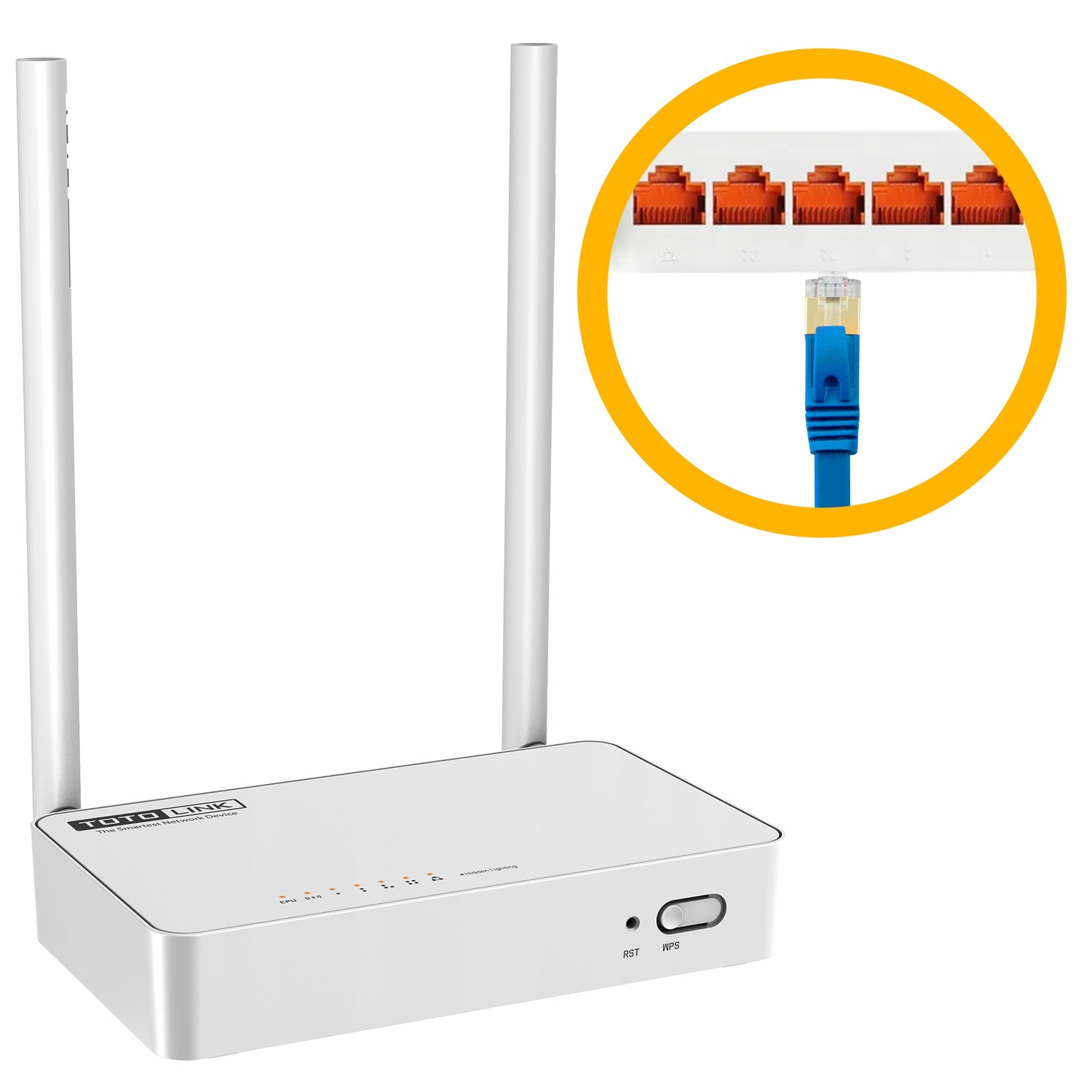 WiFi router Totolink N350RT 300Mb/s 2,4GHz 5x RJ45