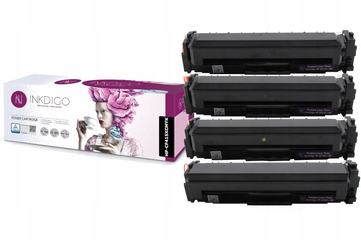 4x Toner pro Hp M454 M479 Hp W2030A Hp 415A Cmyk