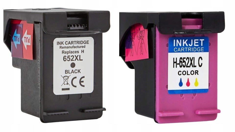 2x Inkousty Pro Hp 652XL DJ1115 2135 3635 3835 4535