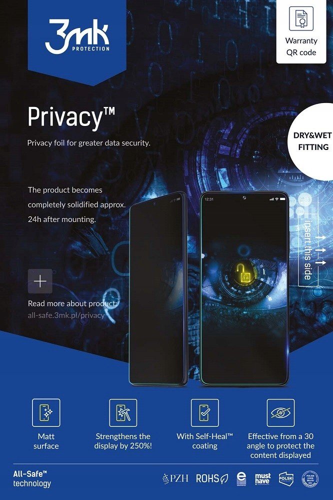 3MK Aio Privacy Phone 5ks Dry-wet