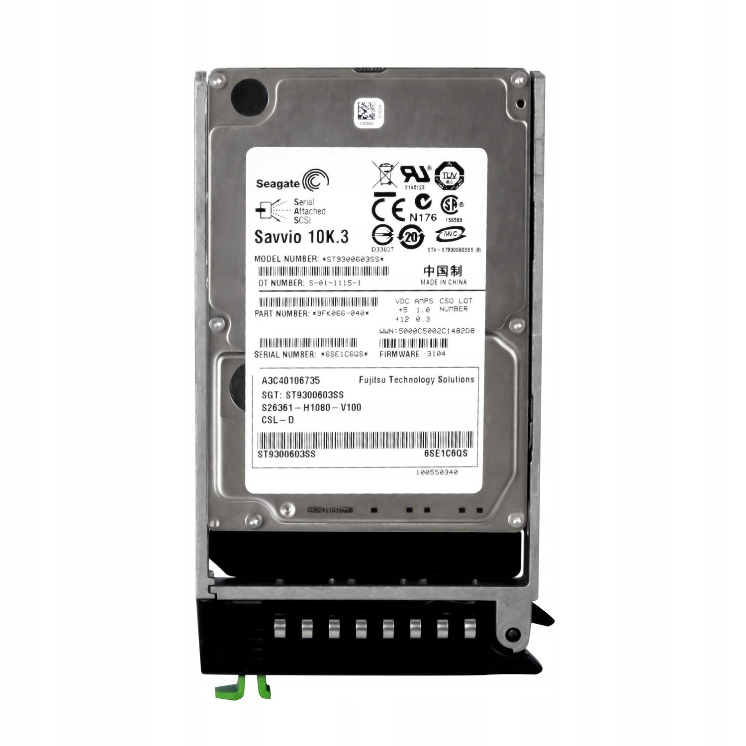 Fujitsu A3C40106735 300GB 10K SAS-2 ST9300603SS