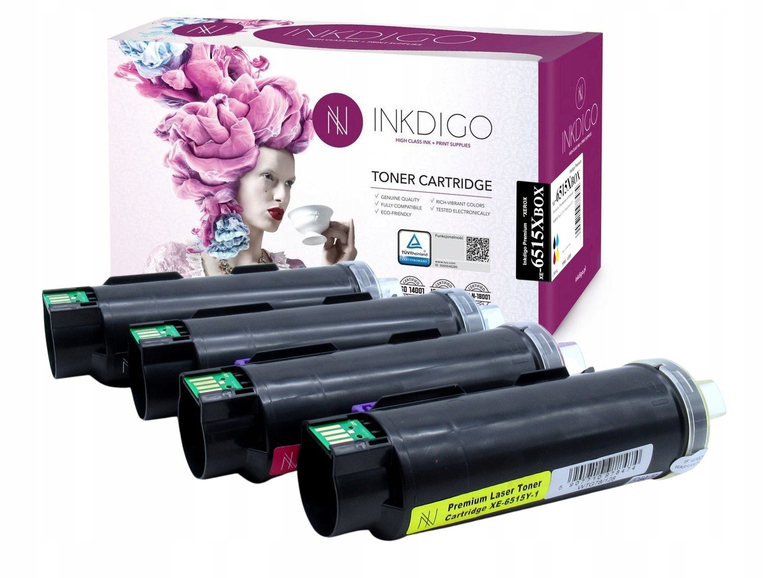 4x Toner pro Xerox Phaser 6510 Workcentre 6515