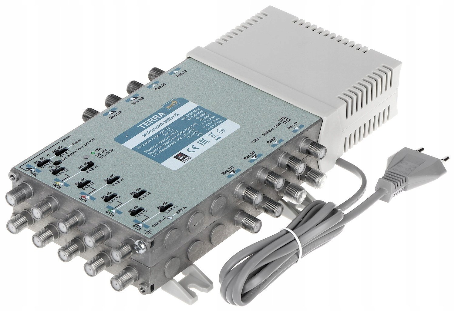 Multipřepínač MR-912L 9 VSTUPŮ/12 Výstupů Terra