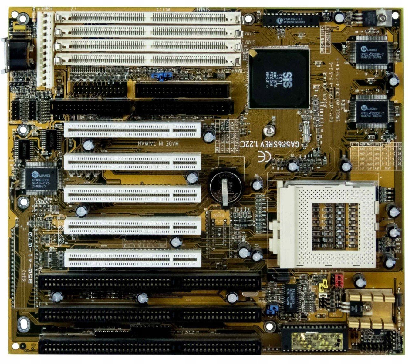 Gigabyte GA-586S Rev 1.22C Socket 7 Simm Pci Isa