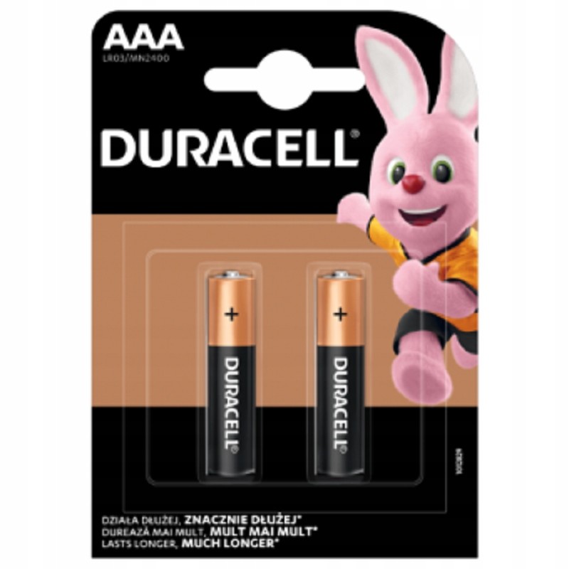 Alkalické Příslušenství Duracell Aaa LR03 R3 2 ks