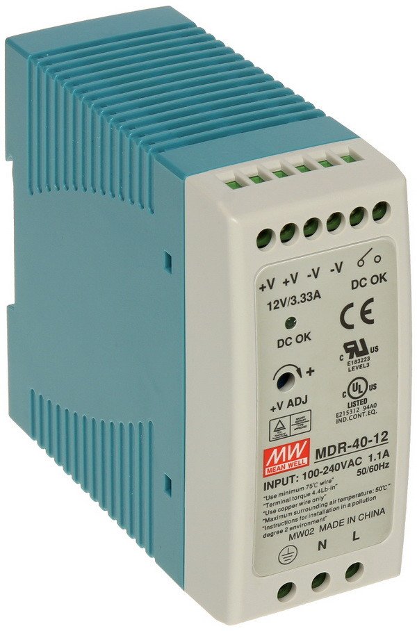 Spínaný Zdroj MDR-40-12 12V 40W Din