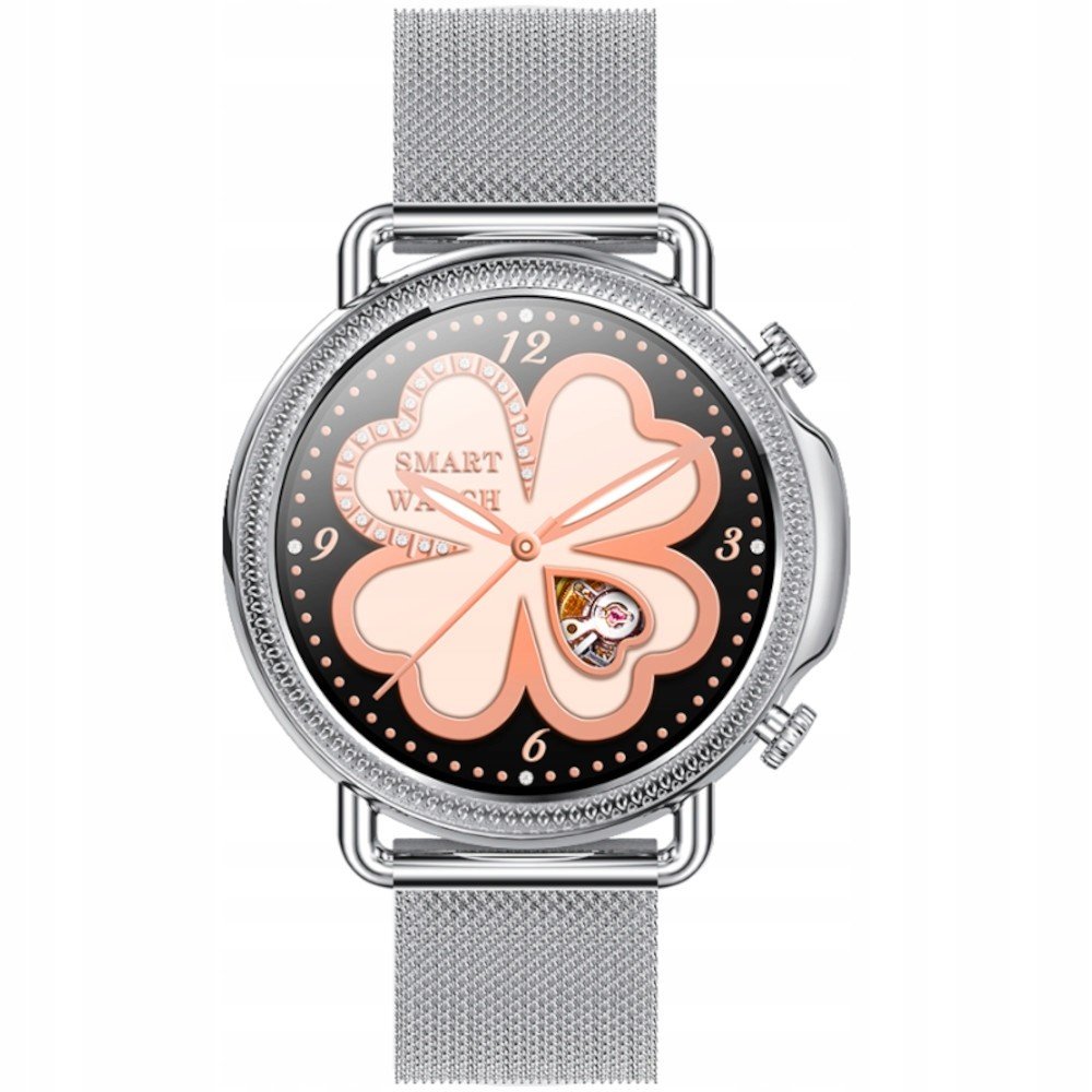 Stříbrné dámské chytré hodinky Rubicon RNBE74SIBX05AX