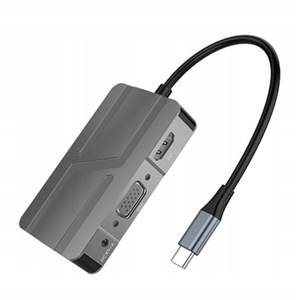 Rocketek Adaptér Hub 7v1 Usb-c Hdmi 4K Vga Usb 3.0