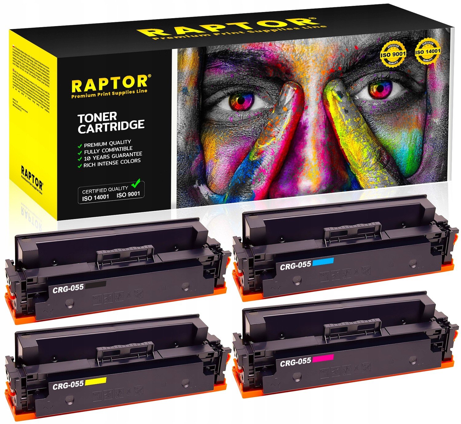 4x Toner pro Canon LBP663 MF742Cdw MF744Cdw CRG055