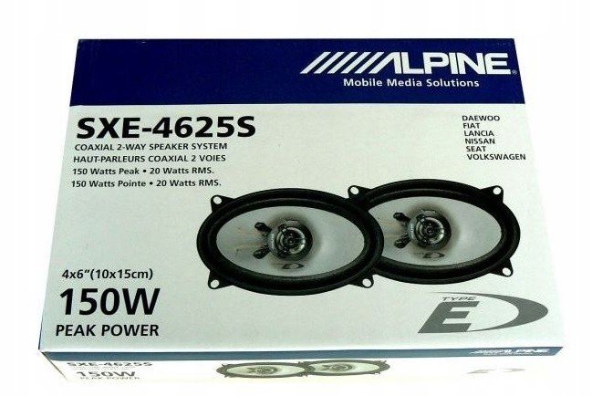 Alpine SXE-4625S Hlavní Hlasy 4x6 