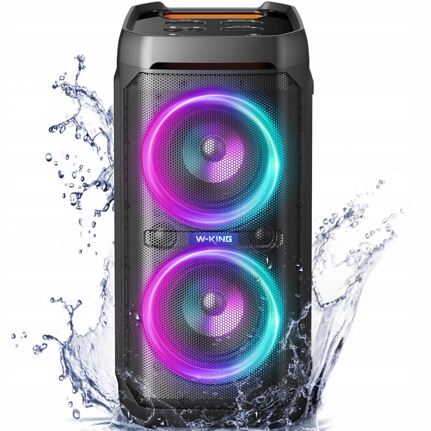 W-king 100W Bluetooth V5.3 reproduktor, IPX6 Bluetooth