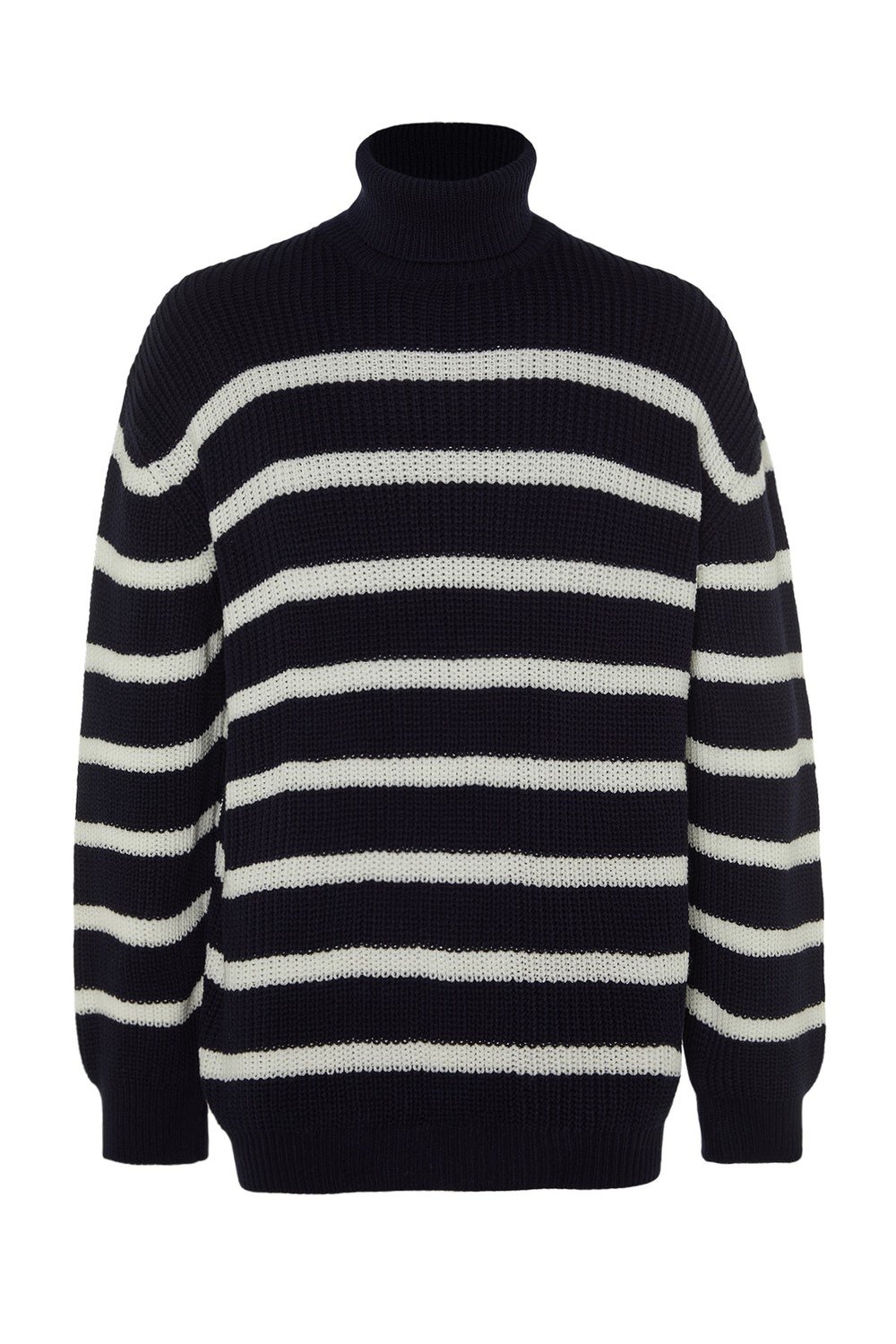 Trendyol Sweater - Dark blue - Oversize