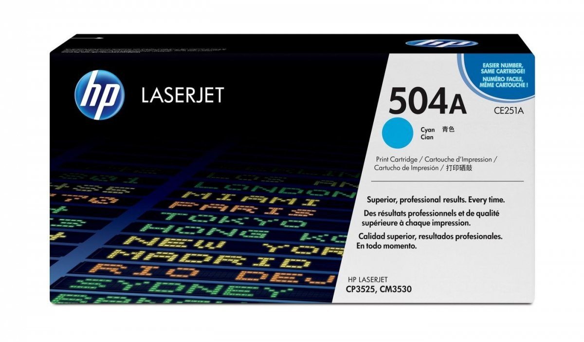 Toner Hp CE251A, 504A modrá (azurová)