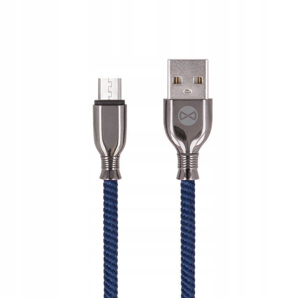 Usb kabel microUSB 1,0 m 3A tmavě modrá