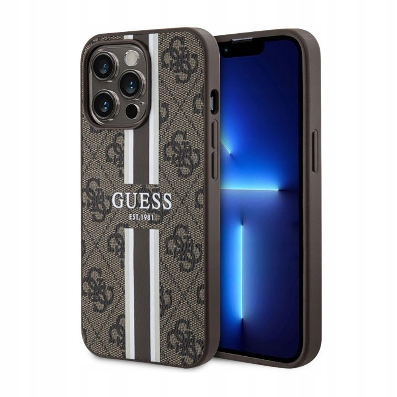 Guess 4G Printed Stripes MagSafe pouzdro na iPhone 13