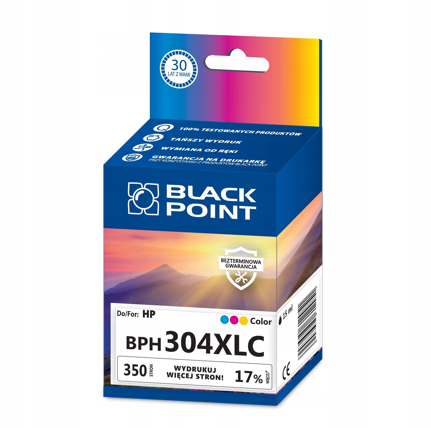 Inkoustová cartridge Black Point BPH304XLC
