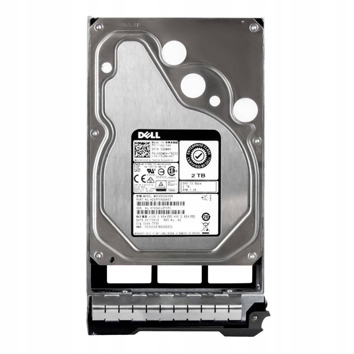 Dell 0GDM8H 2TB 7,2K 128MB SAS-3 3,5'' MG04SCA20EN