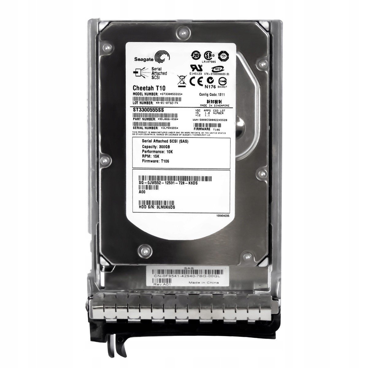 Dell 0JW552 300GB Sas 10K 16MB 3.5'' ST3300555SS