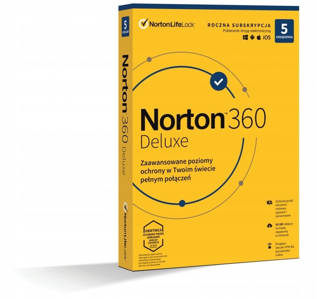 * Norton 360 Delux 50GB Pl 1U 5Dvc 1R 21408667