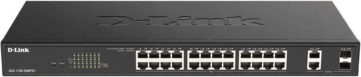 Spravovatelný přepínač D-Link DGS-1100-26MPV2 Sfp Poe+