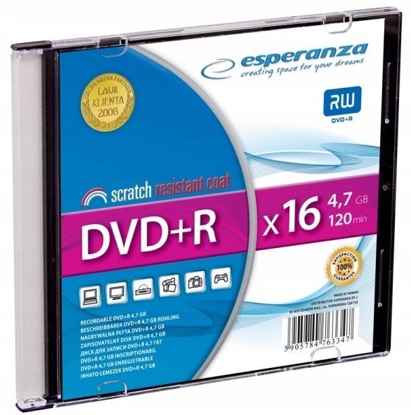 Dvd+r 4.7GB 16x