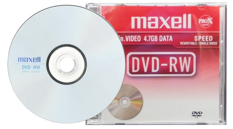 Maxell Dvd-rw 4,7GB x2 Vícenásobný zápis Cb 10 ks