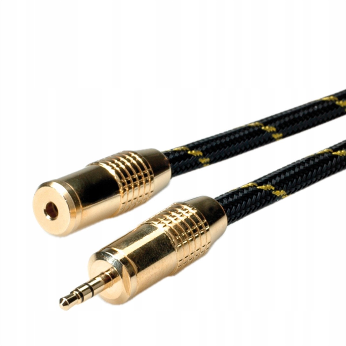 Audio prodlužovací kabel 3,5mm M/f zlatý 5m
