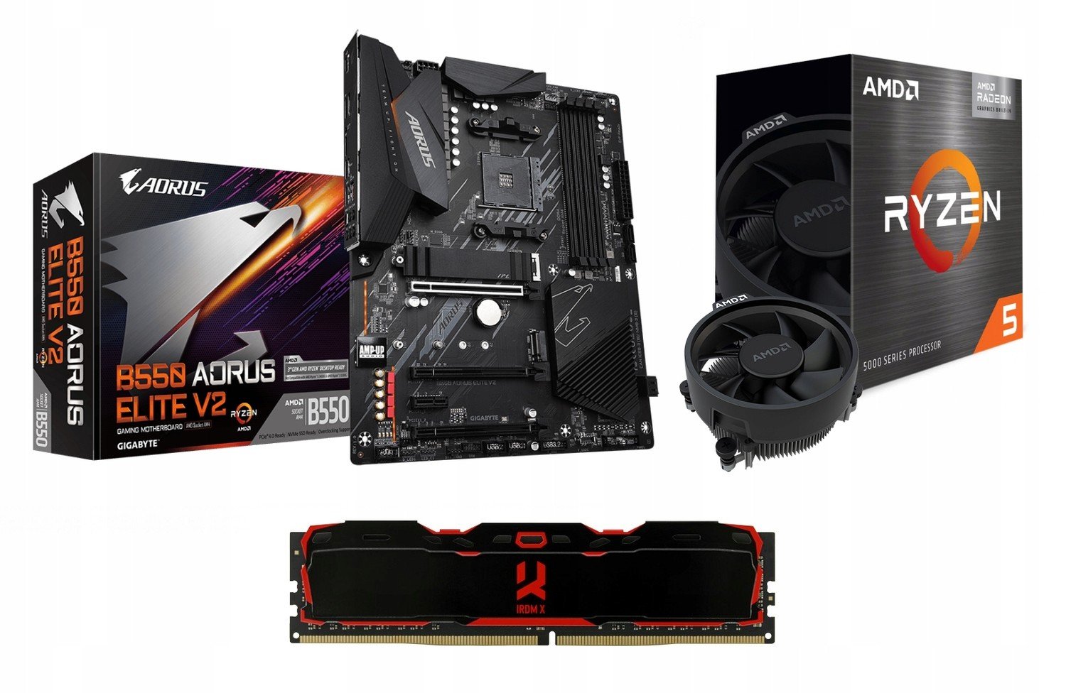 Set Amd Ryzen 5 5600G B550 Aorus 16GB 3200