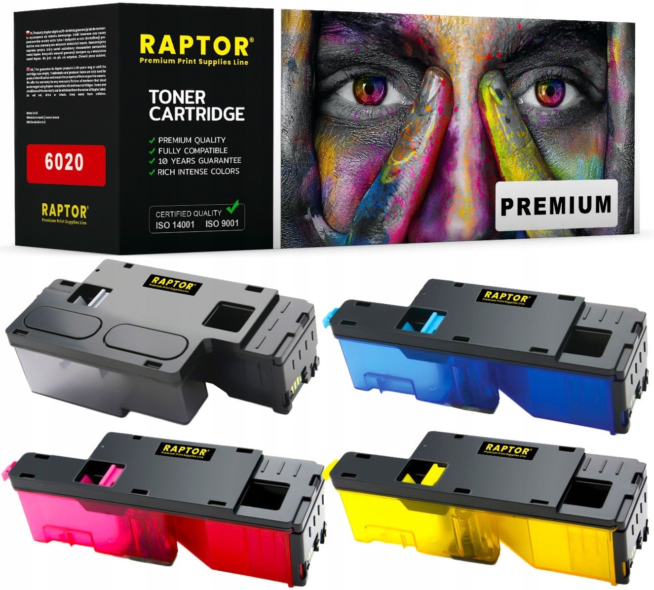 4x Toner Do Xerox WorkCentre 6025 6027 Sada Cmyk