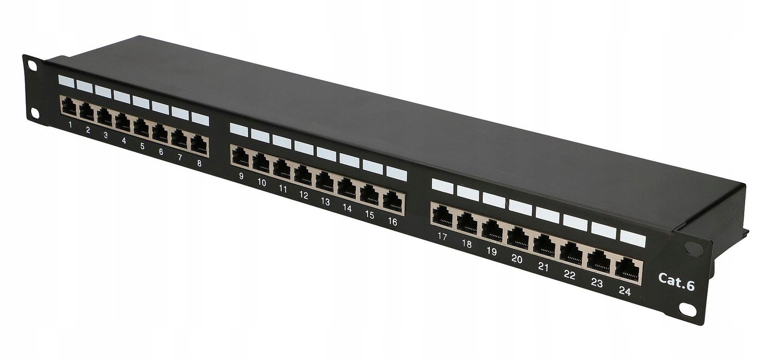 Patchpanel 24 portů CAT6 Stp V2 Extralink