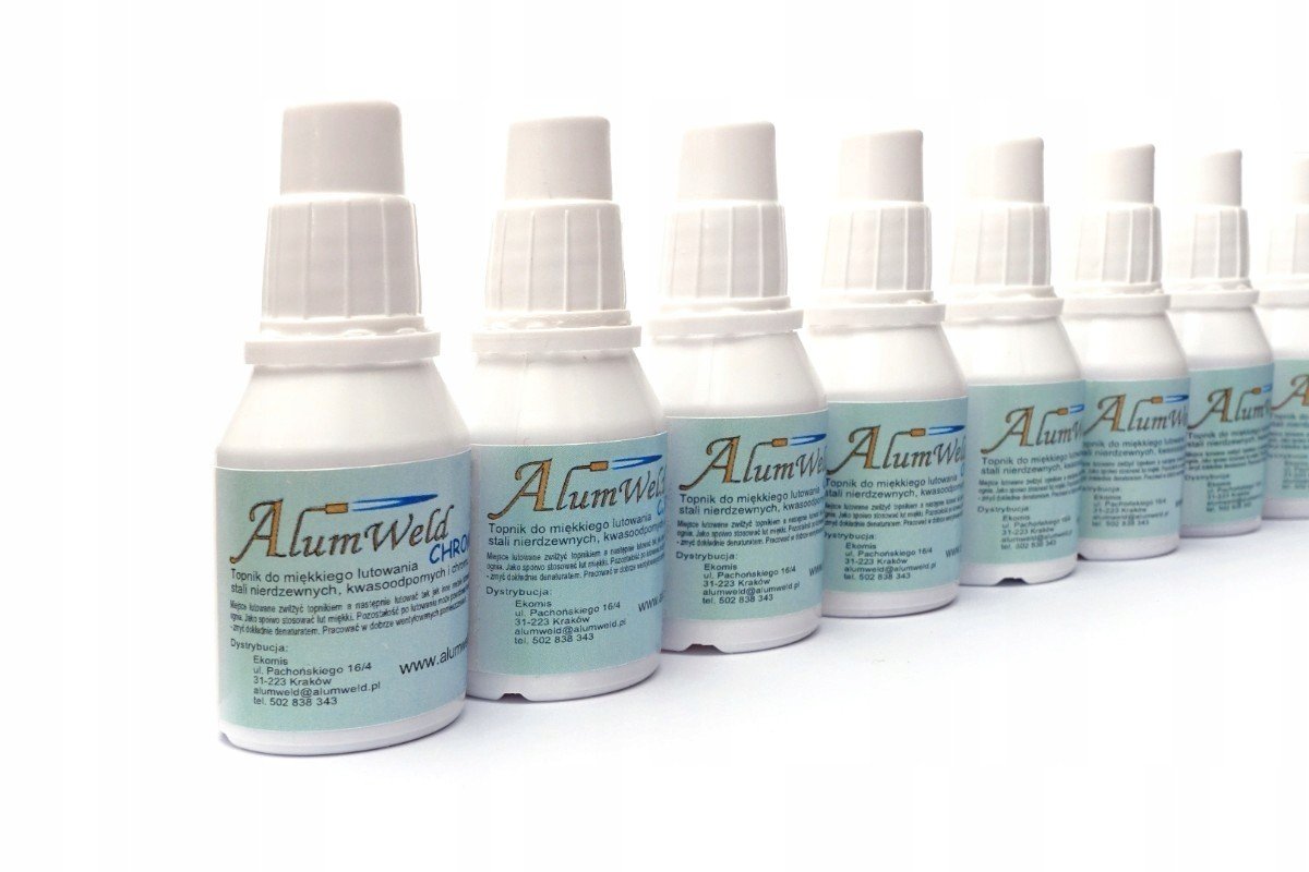 F02X 10x AlumWeld Chrome 15ml Pájení Nerez