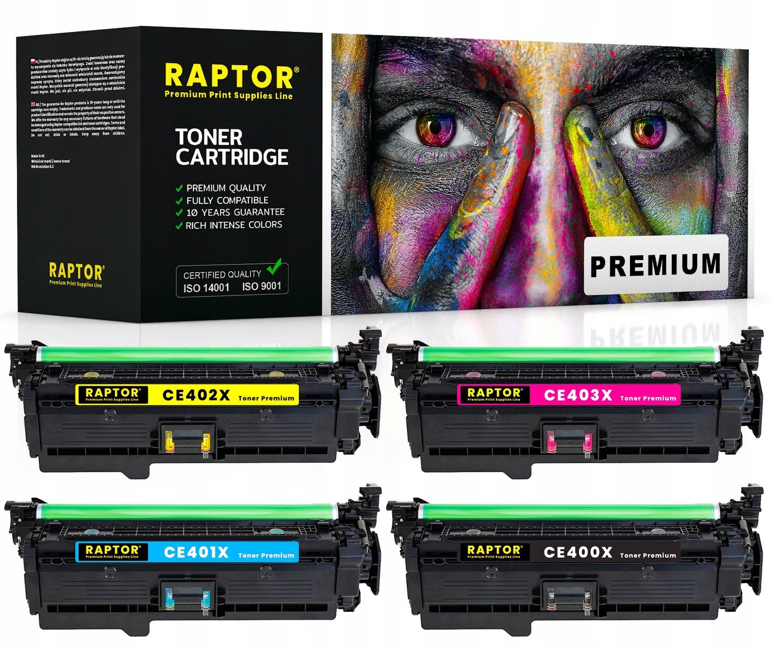 4x Toner Do Hp CE400X M551dn M551n M551xh M575c