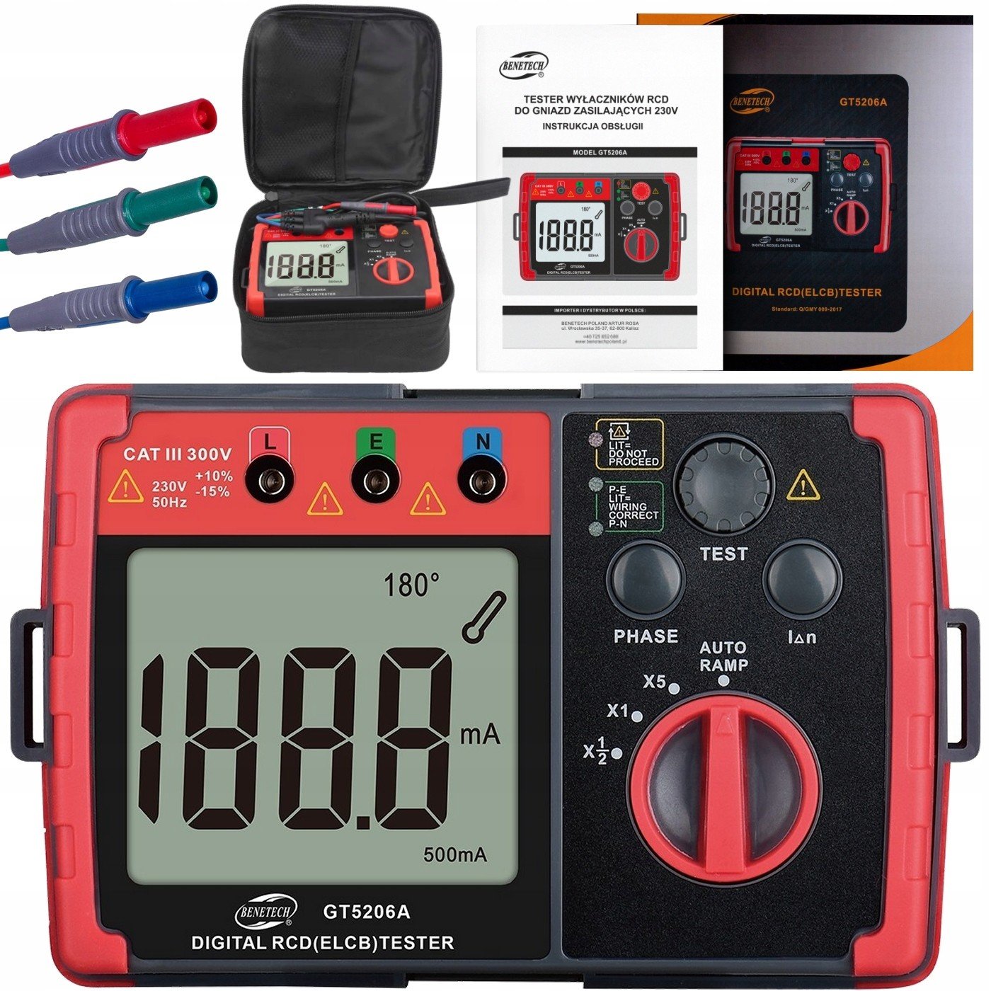 Měřič Jističů Rcd Napájecích Zásuvek