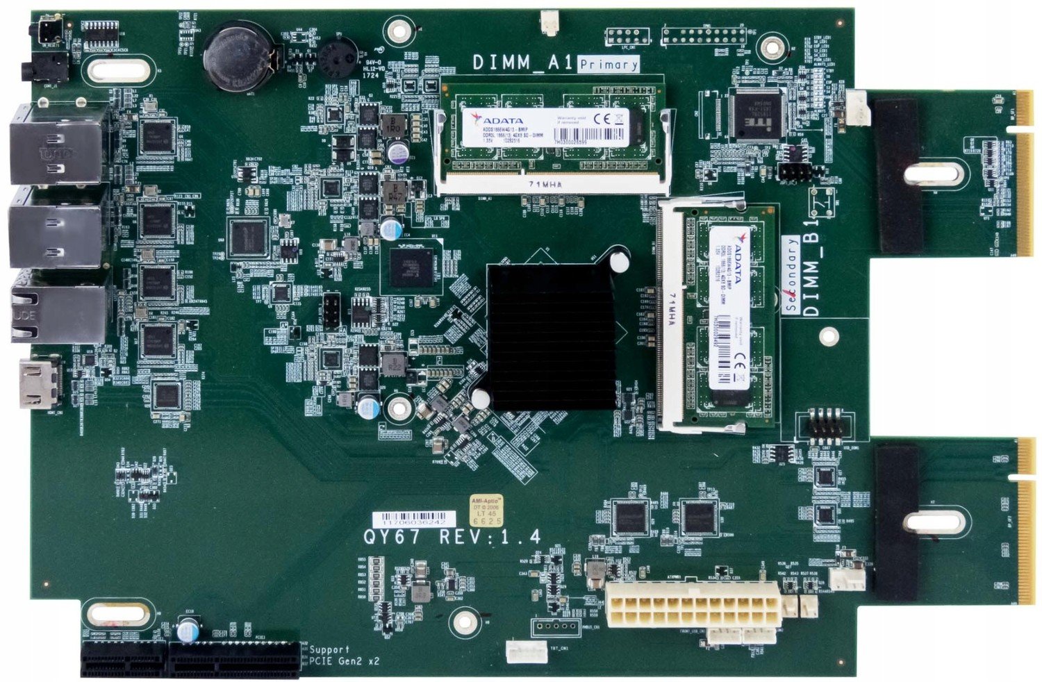 Qnap QY67 Rev: 1.4 DDR3L 8GB PCIe
