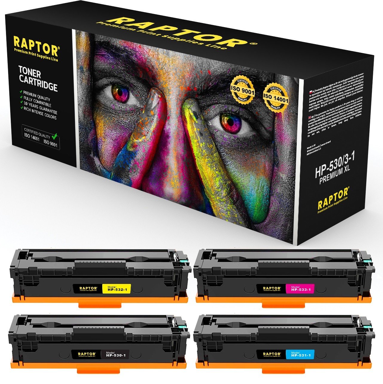 4x Toner pro Hp Color LaserJet CP2025X CP2026 Cmyk