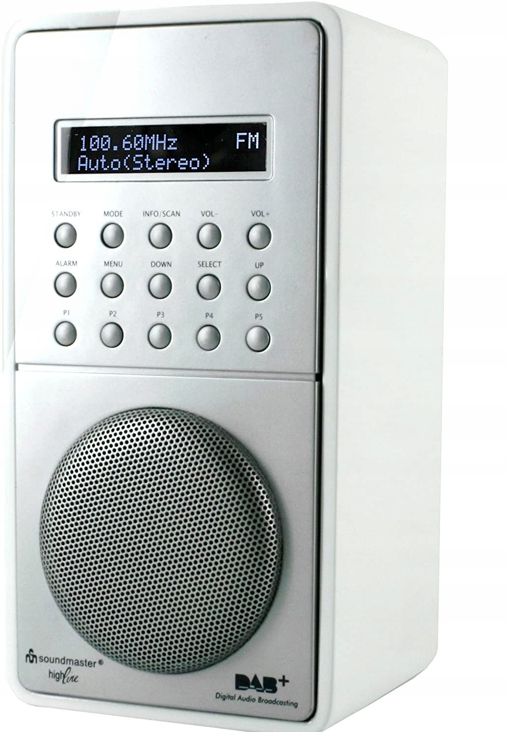 Soundmaster DAB100 Ws digitální rádio Aux dobíjecí