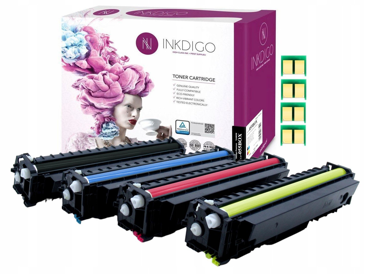 4x Toner s Chipem pro Canon LBP662Cdw LBP663Cdw