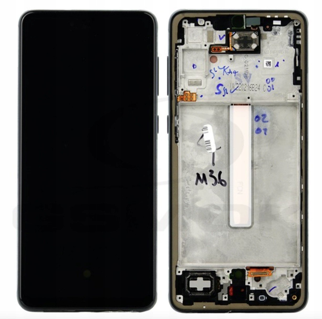 Displej Komplet Samsung A33 5G Černý S Rámečkem